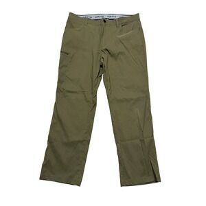 Orvis Mens Tech Performance Stretch Hiking Pants Olive Green 38x30 Cargo Pocket